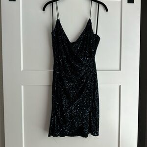 Black and blue sequin dress Size XL